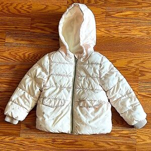 Old Navy Kids White Puffer Jacket